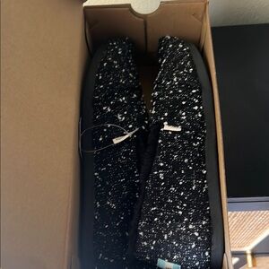 Black and White Speckled Shoes